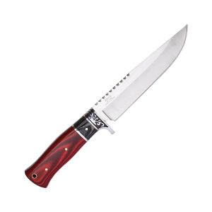 Buckshot Knives 12" Overall Wood handle Fixed Blade Hunting Knife (HBS34)