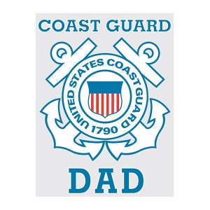 Mylar Decal – Coast Guard Dad