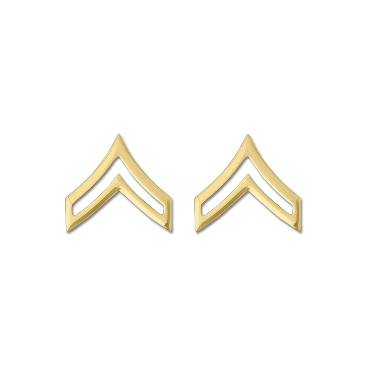 Army Cpl E-4 Pin-on Rank Insignia