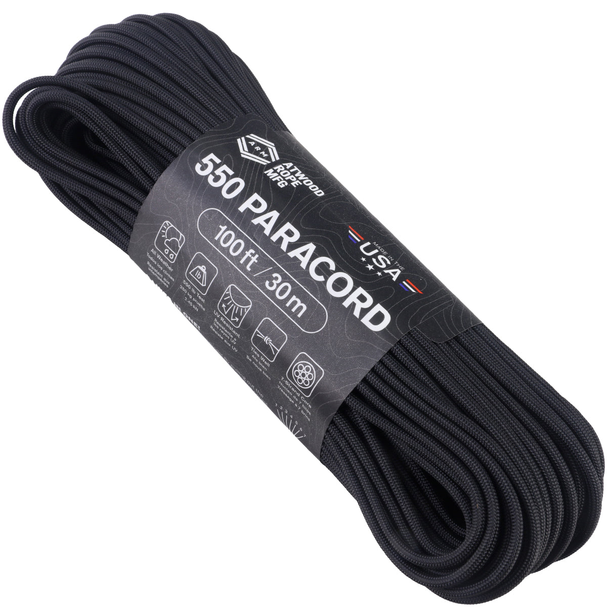 550 Paracord – Black