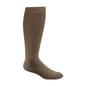 Moisture Wicking Over The Calf Tactical Uniform Large Coyote Brown Sock 1 Pack
