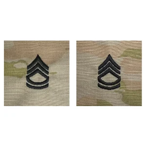 Army OCP Sew‑On Rank Insignia – Staff Sergeant (E‑6) & Sergeant First Class (E‑7)