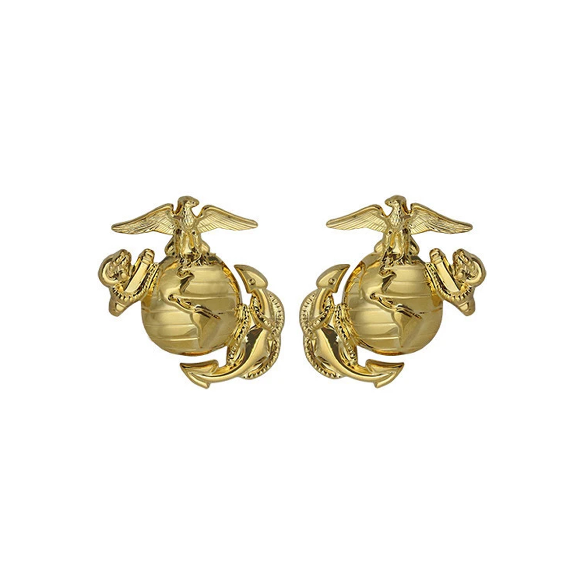 Marine Corps Dress Collar Device: Enlisted, 24k Gold